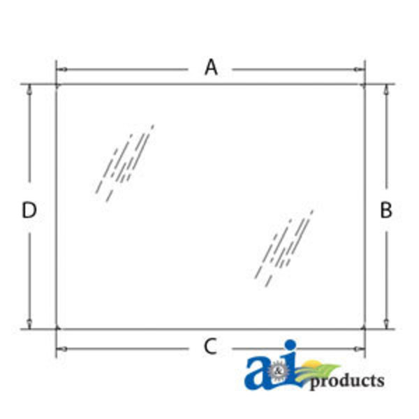 A & I Products Glass, Windshield 66" x51" x4" A-85801621